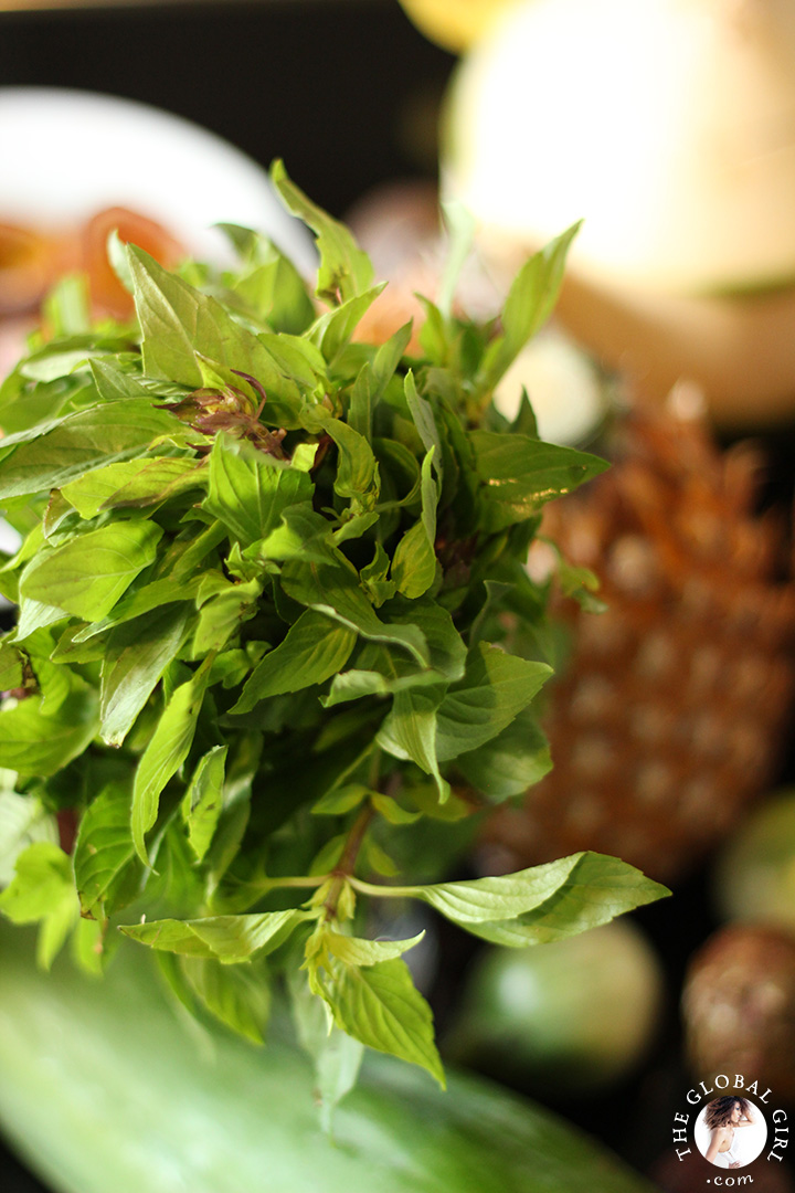 A Peek into The Global Girl Thai Kitchen: Thai basil.