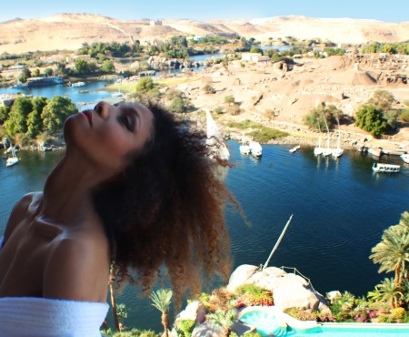The Global Girl Travels: Ndoema at the Sofitel Legend Old Cataract Hotel in Aswan, Egypt.