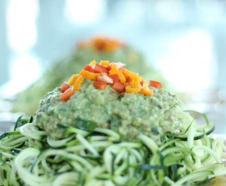 Raw Vegan Avocado Basil Sauce